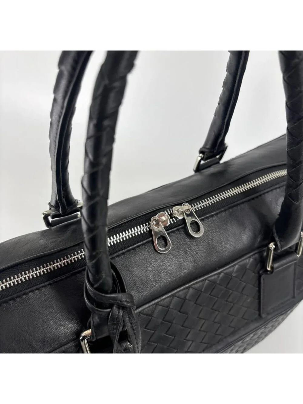 Bottega Veneta Super Intretchart Business Bag Black